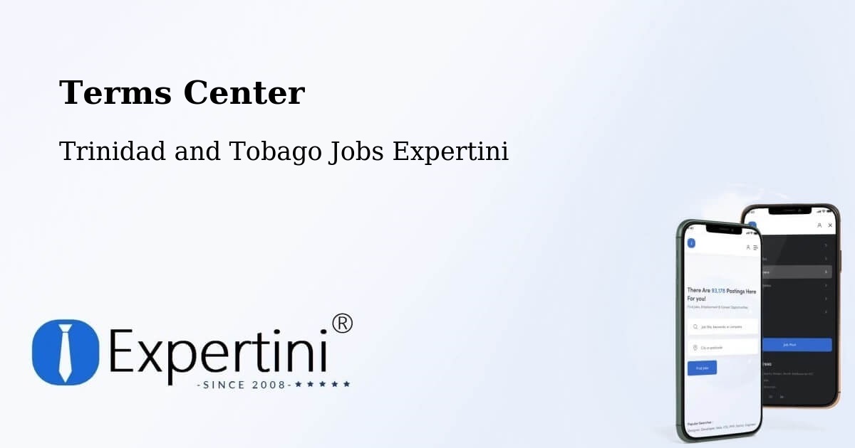 Terms of Service – Tabaquite - Trinidad and Tobago Jobs Expertini